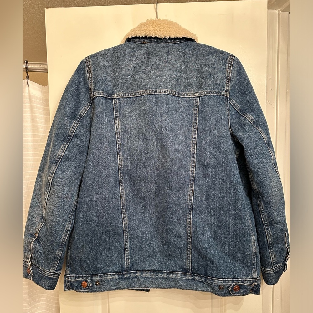 Madewell Shearling Denim Jacket - image 4